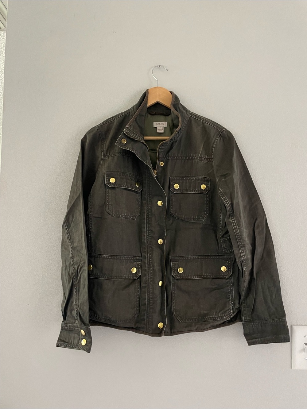 J. Crew Factory Green/Grey Utility Jacket